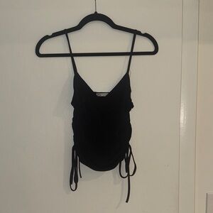 Zara Black Tank with side cutouts